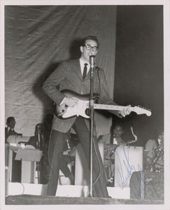 Lot #2219 Buddy Holly Signed Photograph - Image 1