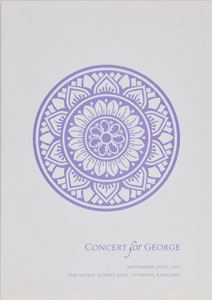 Lot #2040  Concert for George Program