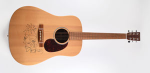 Lot #2780 Dave Matthews Signed Guitar - Image 1
