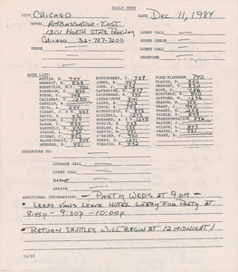 Lot #2706  Prince Handwritten Album Art Notes - Image 3