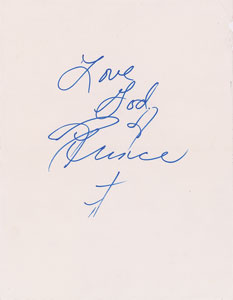Lot #2728  Prince Signature