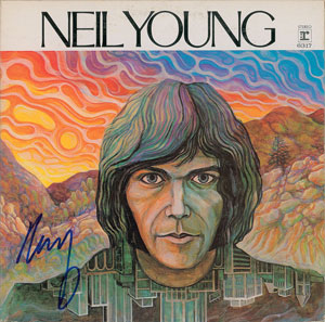 Lot #2485 Neil Young Signed Album
