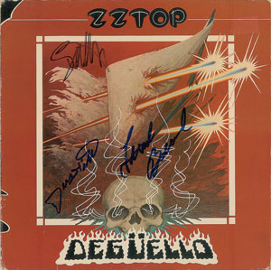 Lot #2488  ZZ Top Signed Album