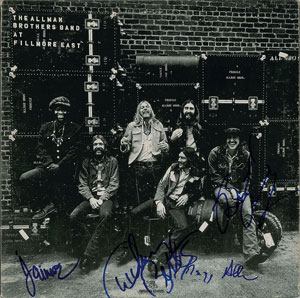Lot #2395 The Allman Brothers Band Signed Album