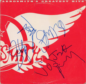 Lot #2391  Aerosmith Signed Album - Image 1