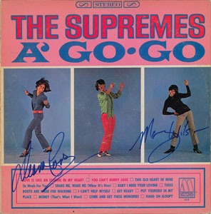 Lot #2308 The Supremes Signed Album
