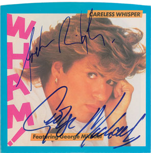 Lot #2684  Wham! Signed 45 RPM Record - Image 1