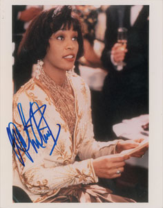 Lot #2618 Whitney Houston Signed Photograph