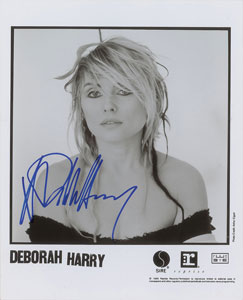 Lot #2404  Blondie: Debbie Harry Signed Photograph - Image 1