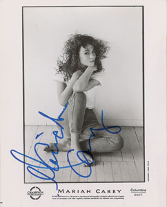 Lot #2800 Mariah Carey Signed Photograph