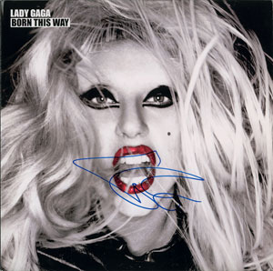 Lot #2822  Lady Gaga Signed Album - Image 1