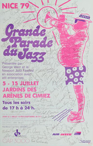 Lot #2196  1979 Parade du Jazz Signed Poster