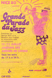 Lot #2197  1980 Parade du Jazz Signed Poster