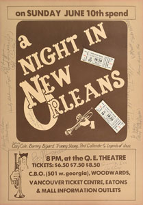 Lot #2201  A Night in New Orleans Signed Poster - Image 1
