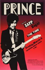 Lot #2694  Prince 1982 Rockford Concert Poster
