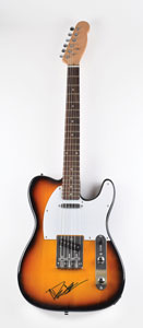 Lot #2807 Dave Matthews Signed Guitar - Image 1