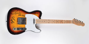 Lot #2298 The Rascals Signed Guitar - Image 1