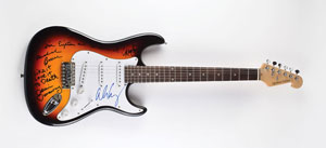 Lot #2353 Alice Cooper Signed Guitar