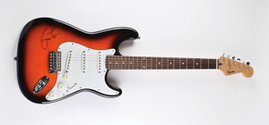 Lot #2348 Eric Clapton Signed Guitar - Image 1