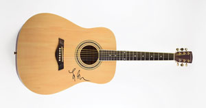 Lot #2360  Fleetwood Mac: Lindsey Buckingham Signed Guitar - Image 1