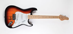 Lot #2385 James Taylor and Carly Simon Signed Guitar - Image 1