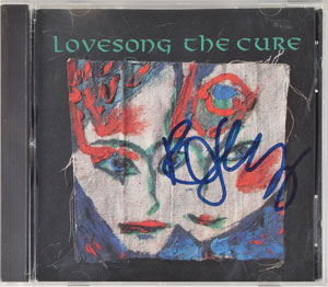 Lot #2647 The Cure: Robert Smith Signed 45 RPM Records and CD - Image 2