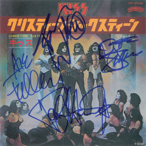 Lot #2441  KISS Signed 45 RPM Record - Image 1