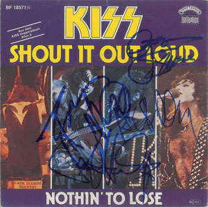 Lot #2442  KISS Signed 45 RPM Record - Image 1