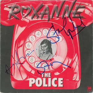 Lot #2453 The Police Signed 45 RPM Record