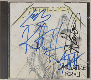 Lot #2667  Metallica Signed CD