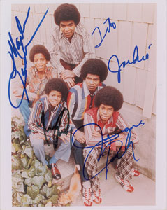 Lot #2167 The Jackson 5 Signed Photograph