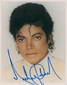 Lot #2173 Michael Jackson Signed Photograph
