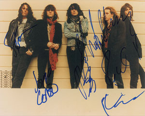 Lot #2796 The Black Crowes Signed Photograph - Image 1
