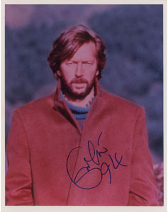 Lot #2350 Eric Clapton Signed Photograph