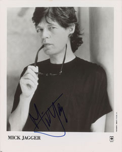 Lot #2130  Rolling Stones: Mick Jagger Signed Photograph - Image 1