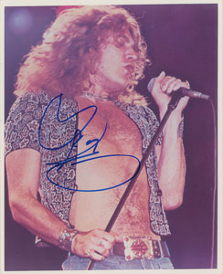 Lot #2151  Led Zeppelin: Robert Plant Signed