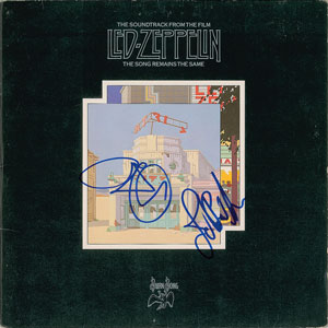 Lot #2149  Led Zeppelin: Plant and Jones Signed