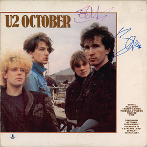 Lot #2633  U2: Bono and Edge Signed Album - Image 1