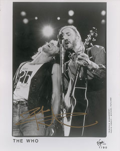 Lot #2315 The Who Group of (3) Signed Photographs
