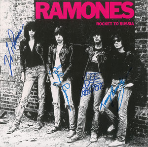 Lot #2597  Ramones Signed Album