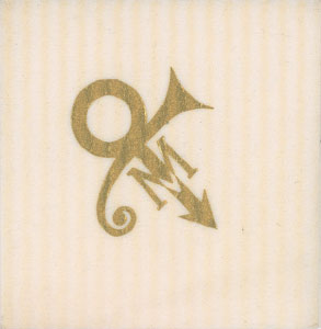 Lot #2734  Prince Wedding Napkin and Card - Image 1