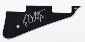 Lot #2677  Stray Cats: Brian Setzer Signed Pickguard - Image 1