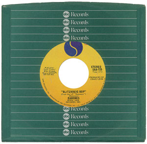 Lot #9253  Ramones Sire Records Promo 45 RPM Singles - Image 2
