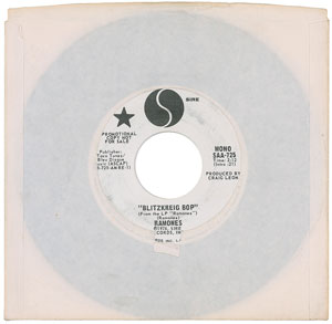 Lot #9253  Ramones Sire Records Promo 45 RPM Singles - Image 3