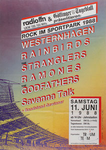 Lot #2590  Ramones Germany 1988 Poster