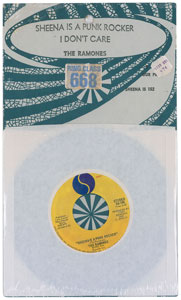 Lot #2588  Ramones 45 RPM 'Sheena Is a Punk Rocker' Department Store Single - Image 1