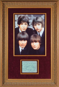 Lot #2029  Beatles Signatures