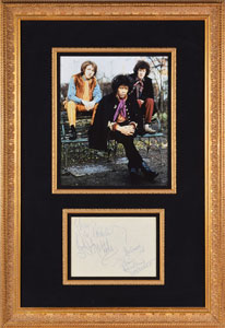 Lot #2101 Jimi Hendrix Experience Signatures
