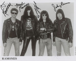 Lot #2578 The Ramones Signed Photograph