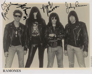Lot #2579 The Ramones Signed Photograph